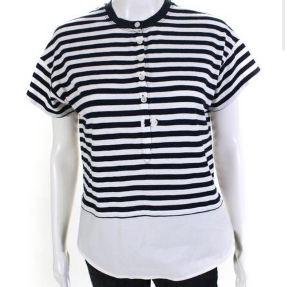 10 Crosby Derek Lam striped top sz S